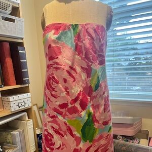 Lilly Pulitzer Keetan Strapless Dress Hotty Pink First Impression 2